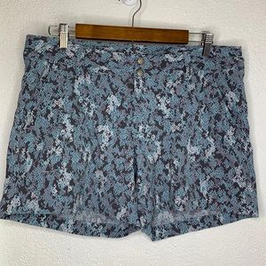 Columbia Blue Grey Nylon Hiking Shorts Lightweight Outdoor Gorpcore Size 12